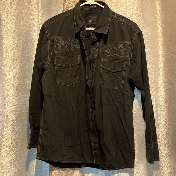 BKE Men’s Slim Fit Long Sleeve Shirt - Picture 2 of 2